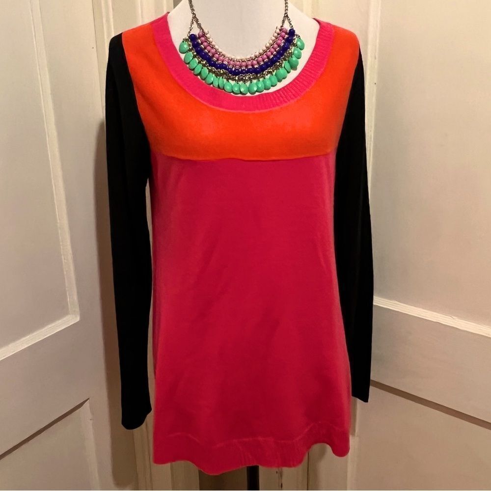 Nicole by Nicole Miller Lightweight Color Block Sweater - Women's Large
